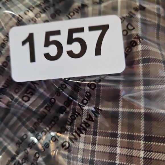 Jos a Bank traveler's Men's  shirt xxl brown black beige  plaid cotton - Picture 9 of 10